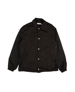 Givenchy Black Snap White Logo Windbreaker Jacket