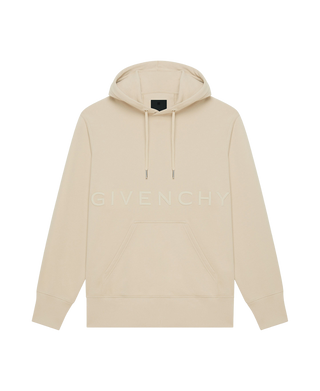 Givenchy Beige 4G Embroidered Logo Hoodie Sweatshirt
